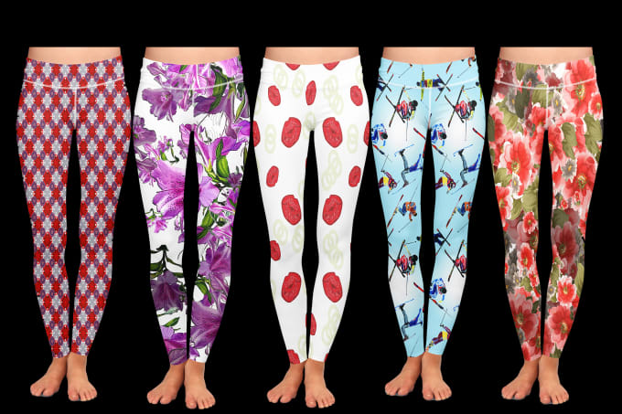 I will design appealing legging print patterns for you