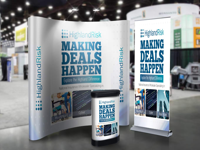 I will design backdrop, trade show, retractable, roll up, banner