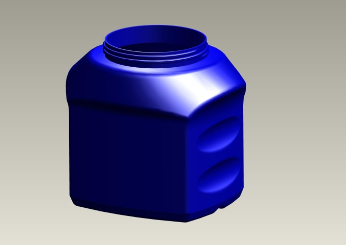 I will design cad model for blow molding