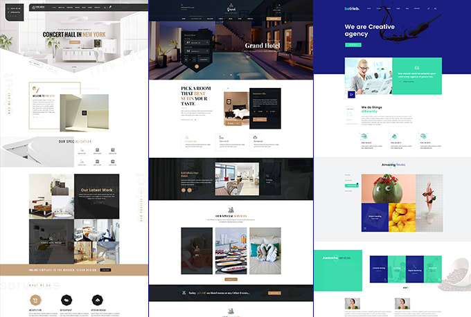 I will design creative and professional stunning web landing page