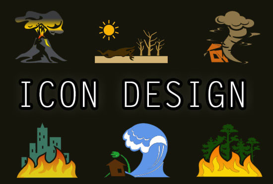 I will design custom icons on your choice