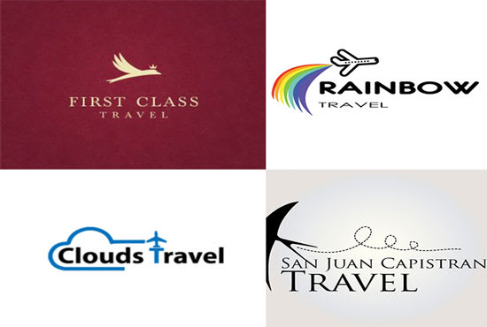 I will design custom unique travel agency or blog logo