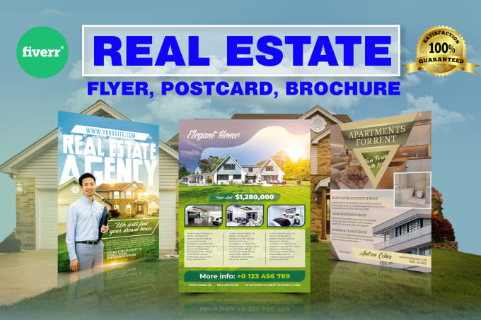 I will design real estate flyer, brochure, and postcards