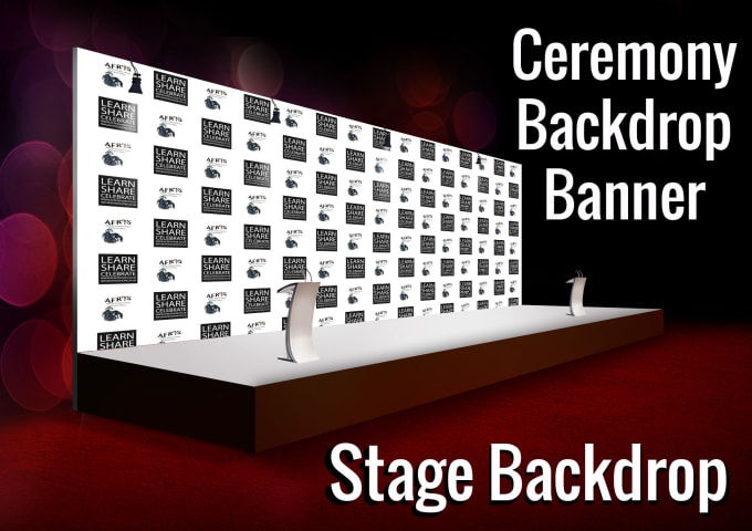 I will design red carpet backdrop,step and repeat