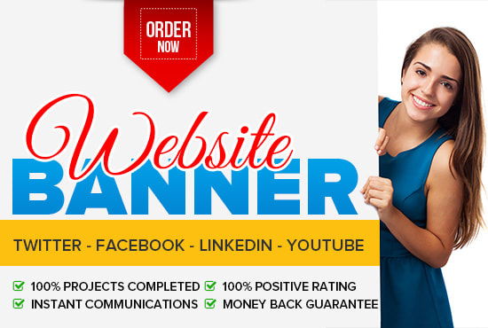 I will design web banners and social media covers