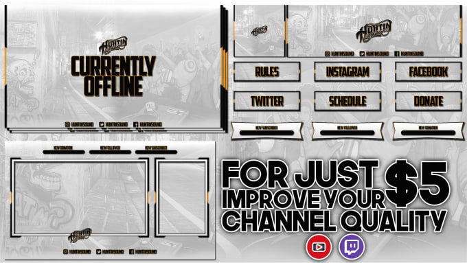 I will design you a overlay for your live stream