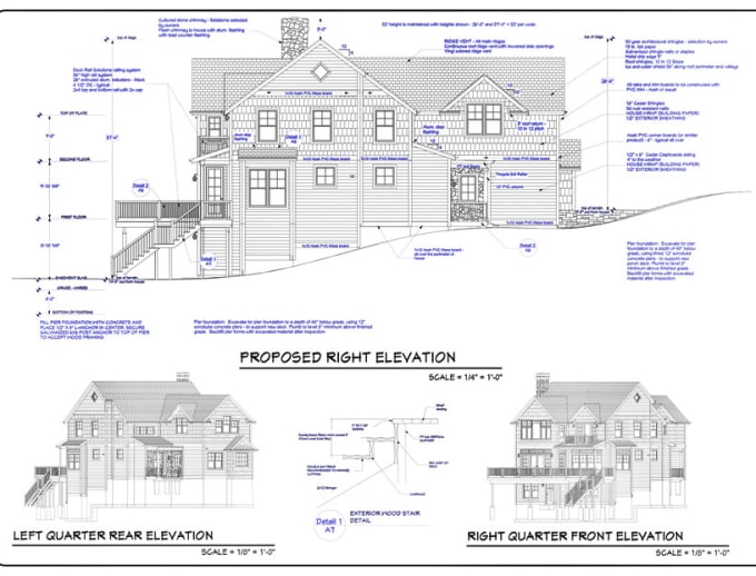 I will design your 2d architectural construction drawing on autocad