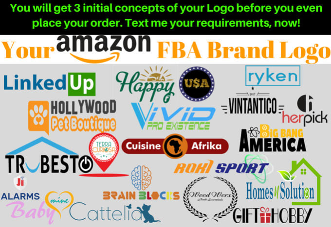 I will design your amazon fba private label brand logo