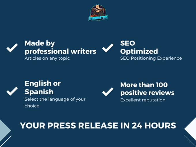 I will design your next press release in the next 24 hours