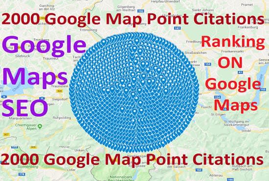 I will do 2000 google map citations for gmb ranking with local seo