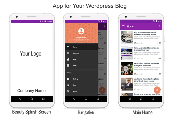 I will do best android app for your wordpress news or blog site