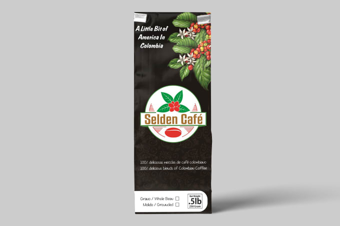 I will do coffee packaging  design or label