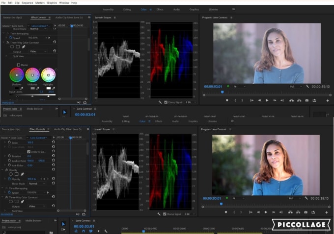 I will do color correction or color grading I will do color correction or color grading