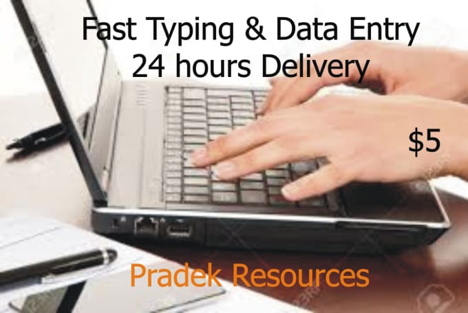 I will do data entry work, fast typing, copy and paste in 24hrs