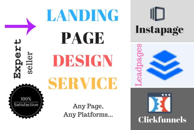I will do leadpages, clickfunnels and instapage landing page design