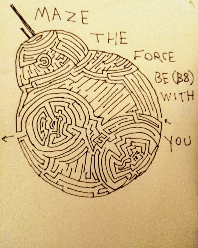 I will draw a custom maze for you