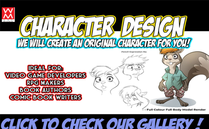 I will draw your original character or mascot