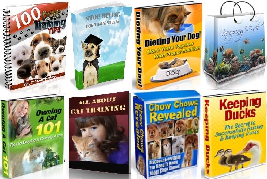 I will give over 55 ebooks dog,fish,horse,cat,hamster,pet training,care,health related