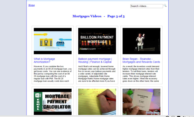 I will give you a ready to use mortgage niche video site