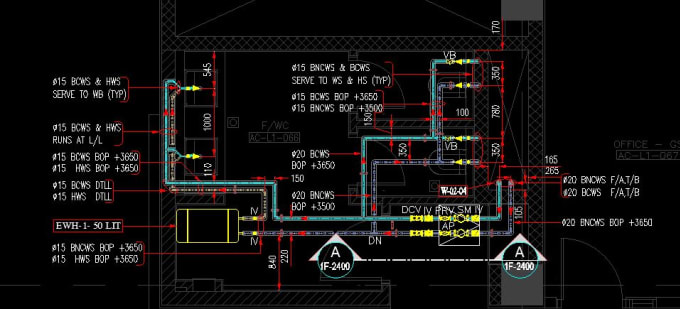 I will hvac plumbing fire fighting electrical design shop drawings