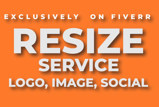 I will image resize, resize logo or photo resizing fast delivery