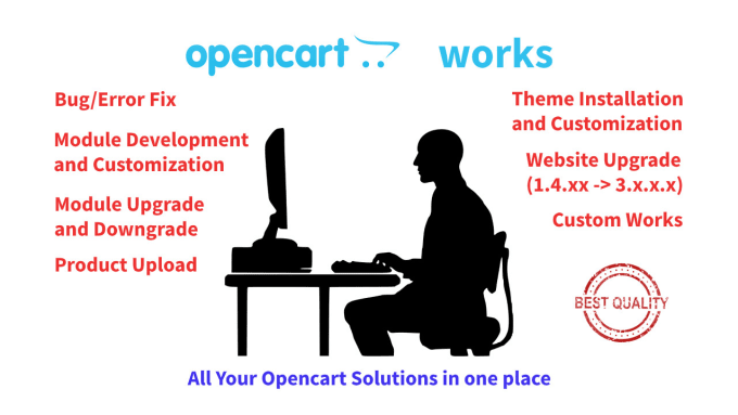 I will install, customize and upgrade opencart shop and extensions