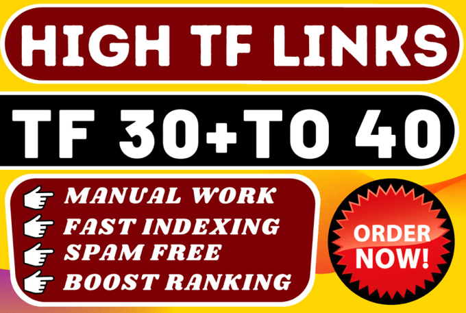 I will make 5 high tf cf permanent homepage SEO backlinks