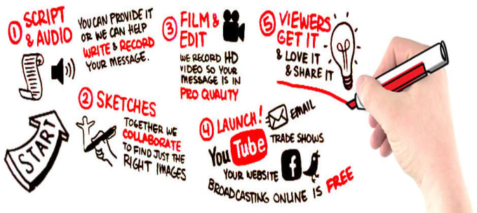 I will make a professional white board animated vedio