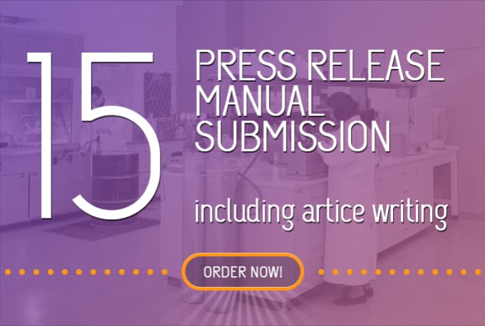 I will manually distribute your press release to 20 PR sites