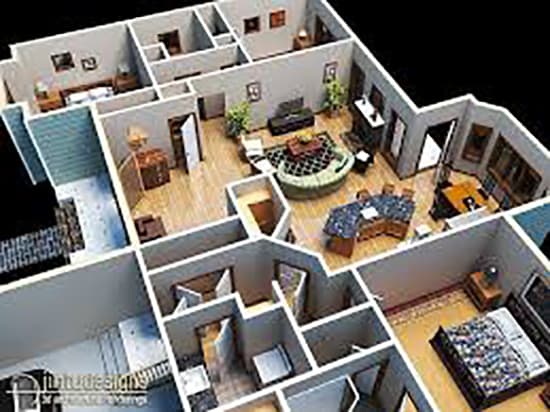 I will model your floorplan into 3d by sketchup