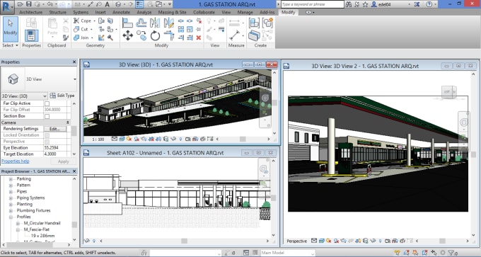 I will model your project in revit str, arq and mep