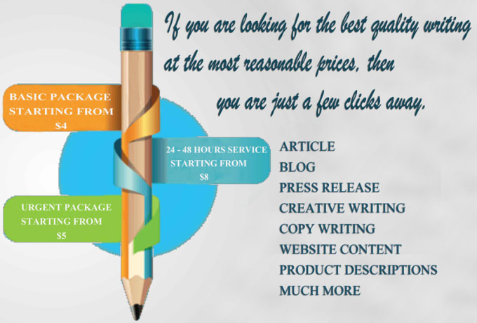 I will offer my services to writing an article, blog or web content