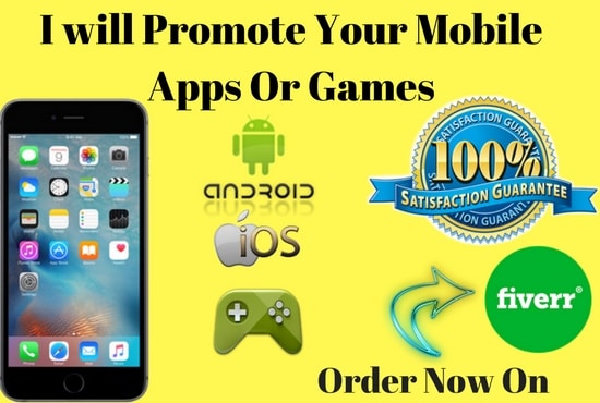 I will promote your mobile apps or games in social media