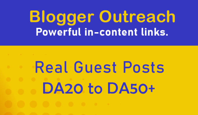 I will provide genuine blogger outreach for your website and brand