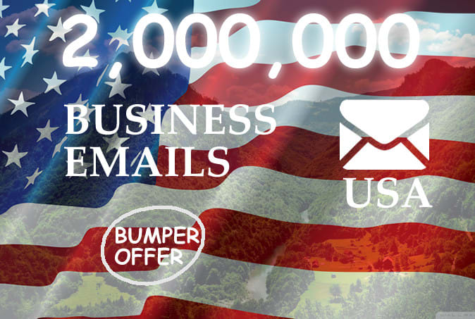 I will provide you 2 million USA business email database