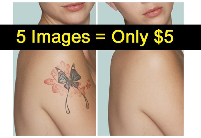 I will remove tattoos from your images