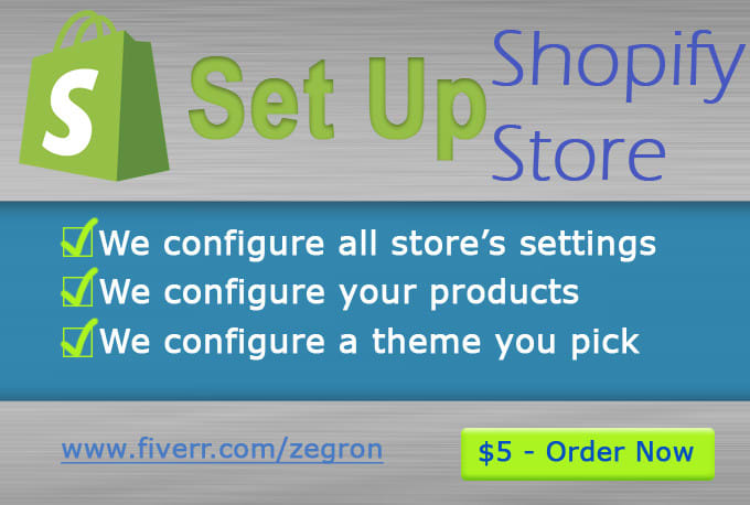 I will setup your shopify ecommerce store in 24 hours