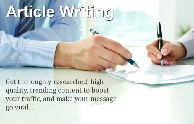 I will write articles, reports and summaries within 24 hours