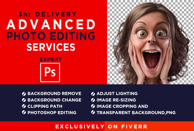 I will advanced photoshop editing within 3 hours