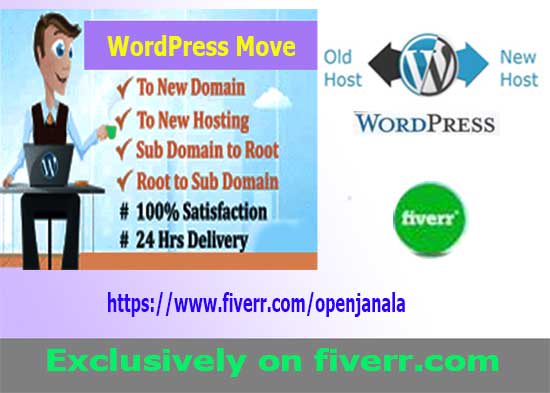 I will backup or transfer your wordpress website to new hosting