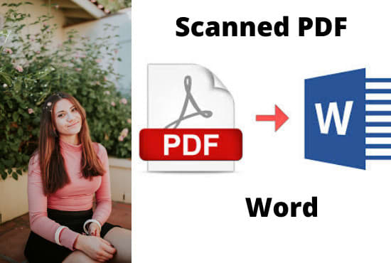 I will convert scanned PDF to word document