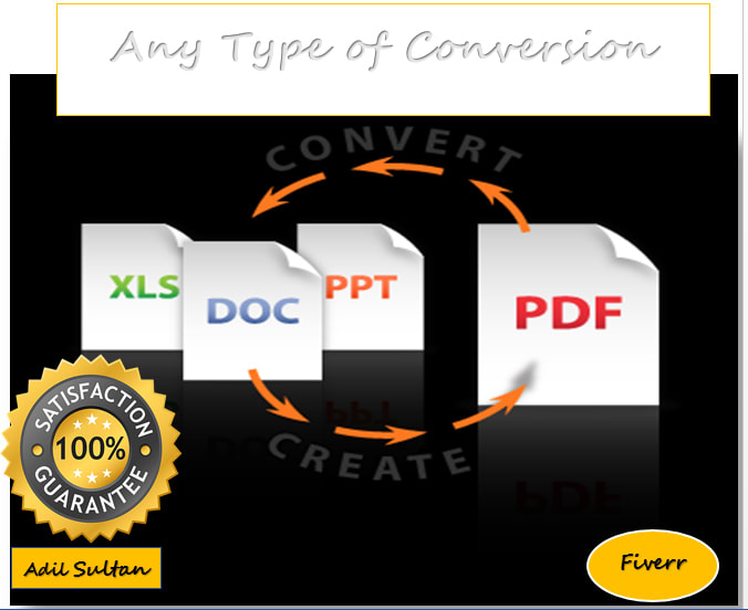 I will covert pdf to word or word to pdf