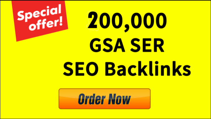 I will create 200,000 gsa ser SEO backlinks