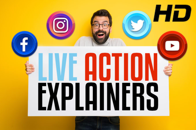 I will create a killer live action explainer video