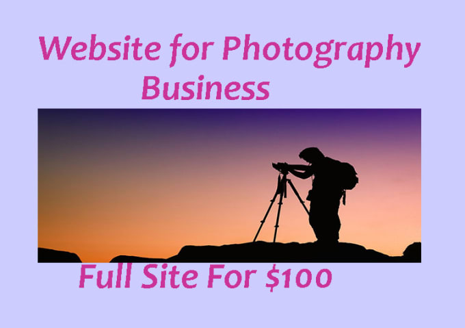 I will create a photography website