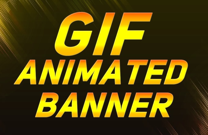 I will create amazing  animated GIF banner