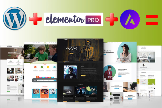 I will create amazing website with elementor and astra