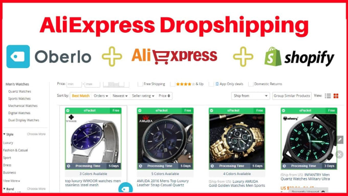 I will create automatic dropshipping store with 200 products