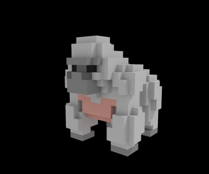 I will create awesome 3d pixel or voxel models for you