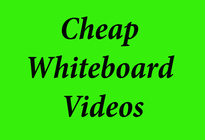 I will create custom whiteboard explainer video
